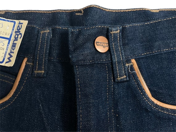 vintage wrangler arrow pockets straight leg jean … - image 9