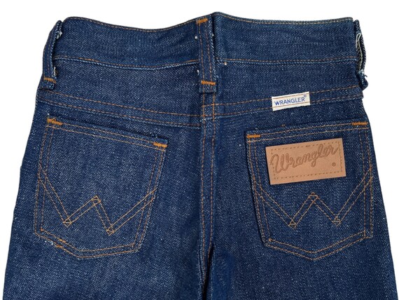 vintage wrangler no fault denim flare jeans youth… - image 3