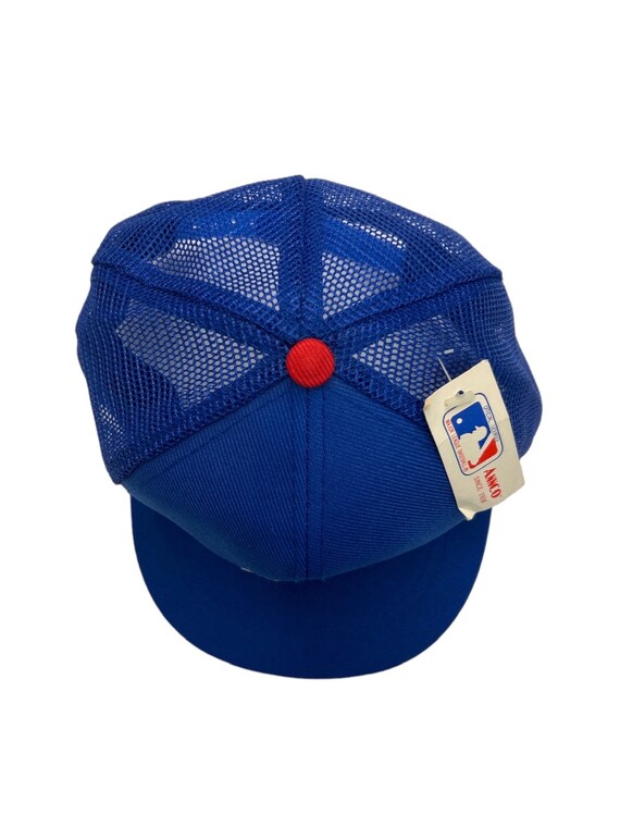 vintage chicago cubs mesh trucker snapback hat yo… - image 6