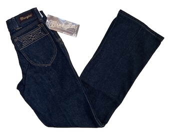 vintage wrangler pecos boot flare jeans size 26x30 deadstock NWT 70s pants made in USA