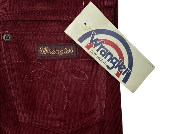 vintage wrangler corduroy straight leg pants stud… - image 3