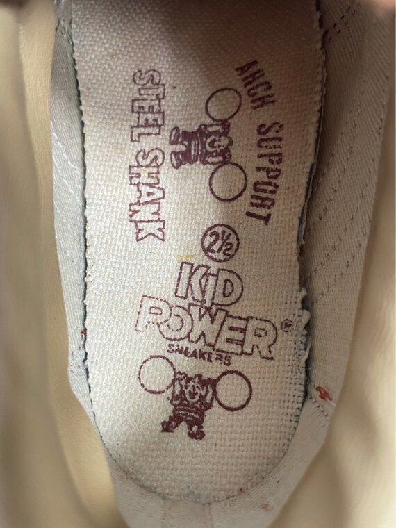 vintage kid power sure fire sneakers youth size 2… - image 7