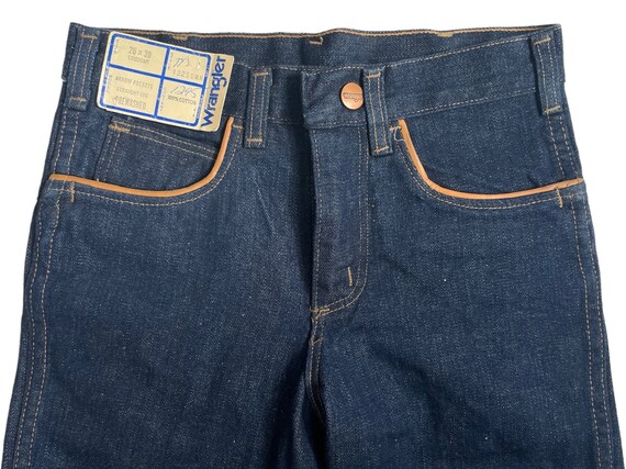 vintage wrangler arrow pockets straight leg jean … - image 7