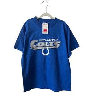 vintage Indianapolis Colts T-Shirt Jugend Gr. XL deadstock neu mit Etikett 90s NFL