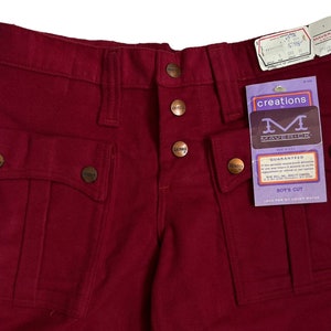 vintage maverick boot flare pants juniors size 5 deadstock NWT 70s made in USA