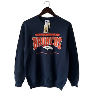 vintage denver broncos sweatshirt youth size XL deadstock NWT 90s made in USA