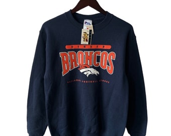 vintage denver broncos sweatshirt youth size XL deadstock NWT 90s made in USA