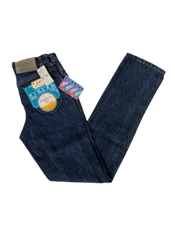 Vintage Lee Riders Glacier Wash Tapered Jeans Size 26x32 Deadstock