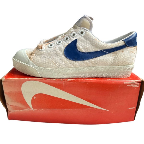 vintage nike court sneakers shoes youth big kids size 2.5 deadstock NIB 80s