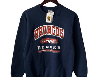 vintage denver broncos sweatshirt youth size XL deadstock NWT 90s made in USA