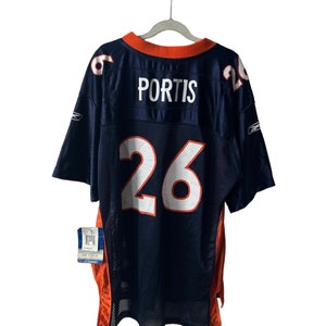 vintage reebok clinton portis denver broncos jersey youth size XL deadstock NWT 00s