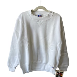vintage russell athletic crewneck sweatshirt youth size small deadstock NWT 90s made in USA