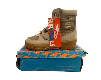 Vintage Roos HVL Boots Big Kids Size 1.5 Deadstock NIB Kangaroos