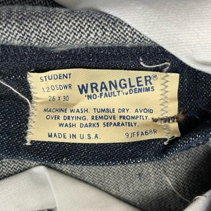 Vintage Wrangler Diamondback Boot Flare Jeans storlek 26x30 Deadstock NWT 70-talsbyxor tillverkade i USA bild 6