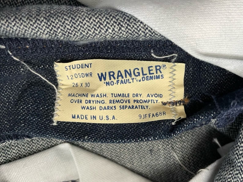 Vintage Wrangler Diamondback Boot Flare Jeans storlek 26x30 Deadstock NWT 70-talsbyxor tillverkade i USA bild 6