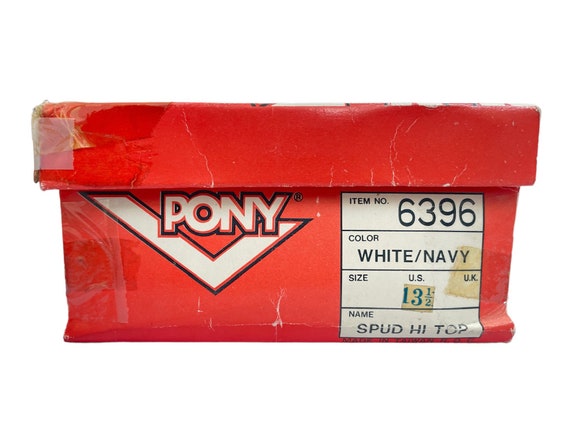 vintage pony spud webb hi top basketball shoes sn… - image 9