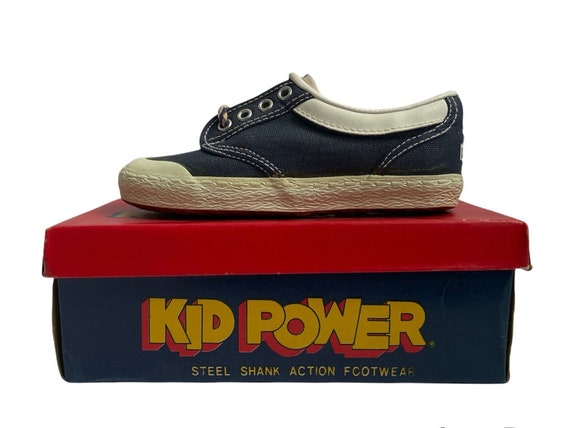 vintage kid power half pint boat shoes youth size… - image 1