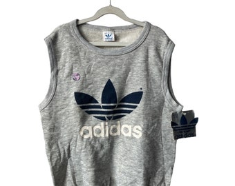 ✅USA製 90s vintage adidas tanktop old Vintage 90s Adidas Jersey Tank Top Sleeveless Mens S Blue