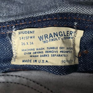 vintage wrangler lancer boot flare jeans pants size 26x34 deadstock NWT 70s made in USA image 6