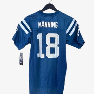 Vintage Reebok Peyton Manning Indianapolis Colts Jersey Jugend Größe XL Deadstock Neu mit Etikett 2000er Jahre