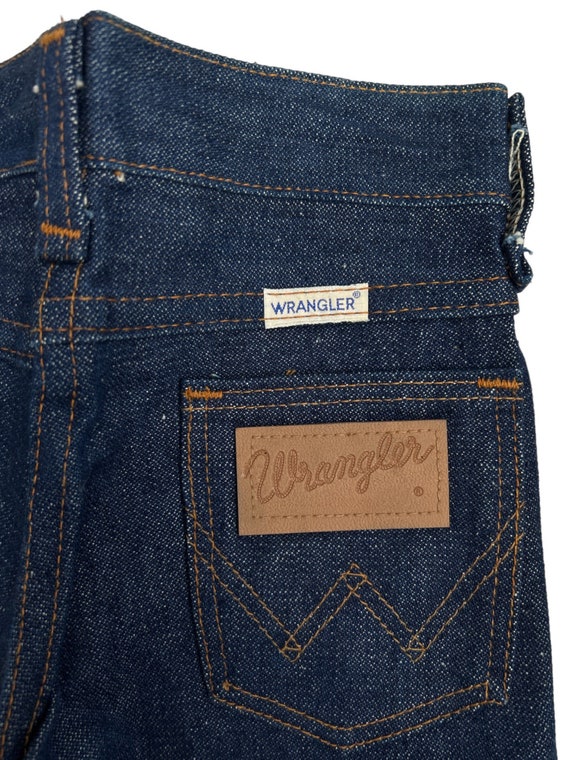 vintage wrangler no fault denim flare jeans youth… - image 4