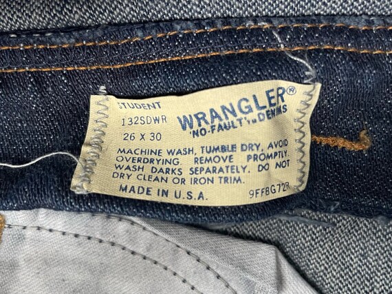 vintage wrangler arrow pockets straight leg jean … - image 6