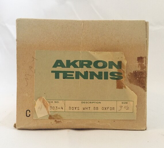 vintage 70s kids sneakers shoes akron tennis shoe… - image 5