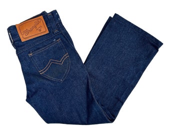 vintage wrangler straight leg jeans youth size 4 regular 80s made in USA