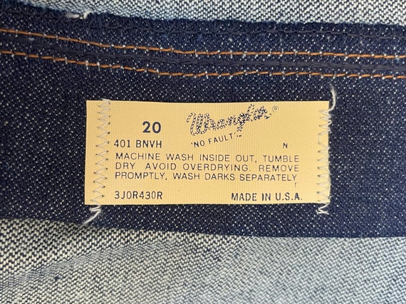 vintage wrangler jeans youth size 20 husky straig… - image 6