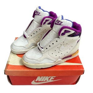 Vintage nike condicionador II tênis altos sapatos jovens crianças tamanho 10 deadstock NIB 90s