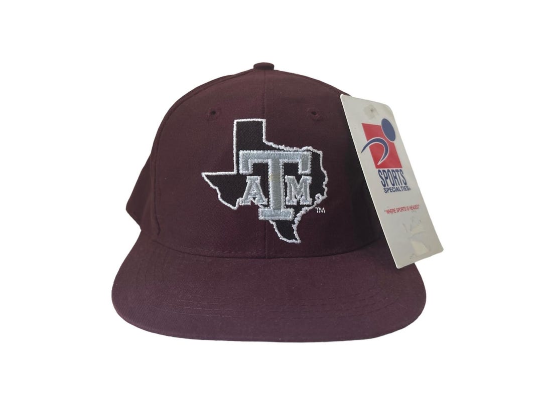 Vintage Texas A&M University Snapback Hat Cap Youth OSFA Deadstock NWT ...