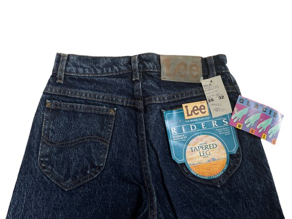 vintage lee riders glacier wash tapered jeans siz… - image 5