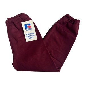 vintage russell athletic sweatpants youth size small deadstock NWT 90s made USA