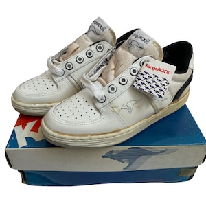 vintage roos swish sneakers big kids size 3.5 deadstock NIB kangaroos 80s shoes
