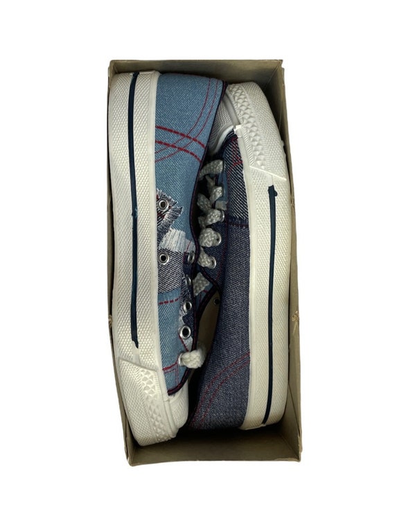 kids scottie patchwork sneakers size 3 deadstock … - image 6