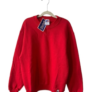 vintage russell athletic crewneck sweatshirt youth size large deadstock NWT 90s made in USA