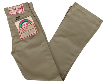 vintage wrangler boy's slim boot flare jeans size 12 slim deadstock NWT 70s made in USA
