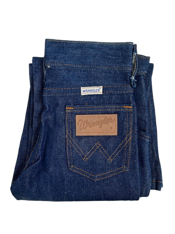 vintage wrangler no fault denim flare jeans youth… - image 2