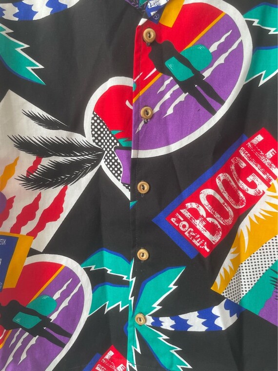 vintage morey boogie hawaiian shirt youth size me… - image 5