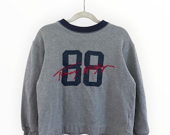 Vintage Tommy Hilfiger rundhalsad tröja för ungdomar storlek 5 90-tal