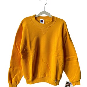 vintage russell athletic crewneck sweatshirt youth size medium deadstock NWT made in USA