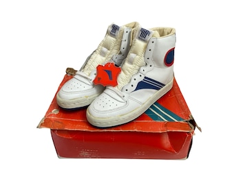 vintage trion high top basketball shoes big kids size 3 deadstock NIB 80s