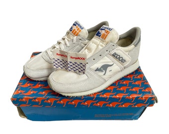 vintage roos NOG sneakers shoes big kids size 5 deadstock NIB kangaroos 1980