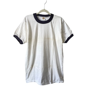vintage russell athletic gouden tag ringer t-shirt jeugd maat grote dode inventaris NOS 70s gemaakt in de VS