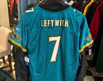 vintage byron leftwich jacksonville jaguars jersey youth size XL deadstock NWT 00s NFL