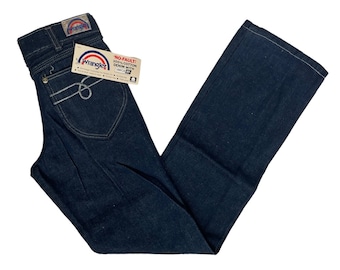 vintage wrangler looper straight leg jeans size 26x30 deadstock NWT 70s made in USA