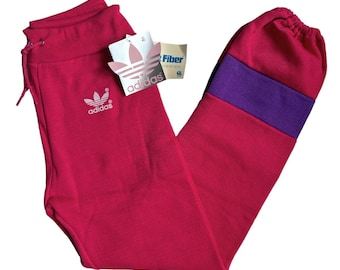 vintage adidas sweatpants youth size large deadstock NWT 80s made in USA