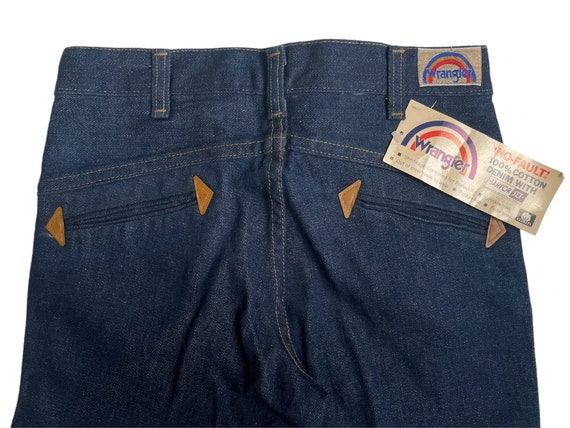 vintage wrangler arrow pockets straight leg jean … - image 5