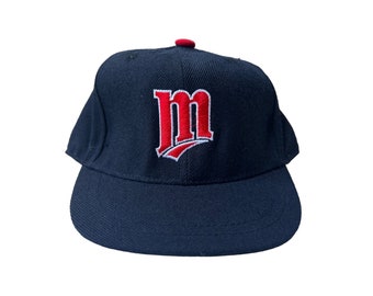 vintage Minnesota Twins nieuwe tijdperk ingerichte cap hoed jeugd baby maat 3 7/8 dode inventaris NWOT jaren '90