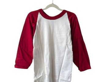 vintage russell camiseta atlética de béisbol tamaño juvenil pequeño deadstock NOS 90s